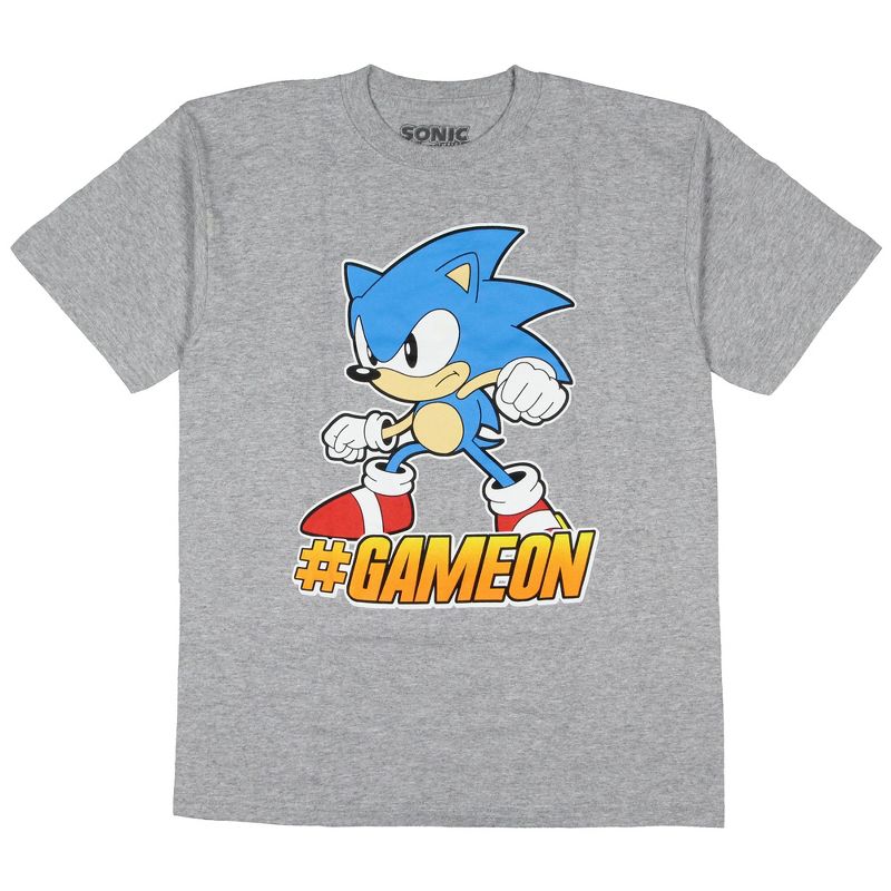 Seven Times Six Sonic The Hedgehog Boys' #GameOn Character Design Gaming T-Shirt