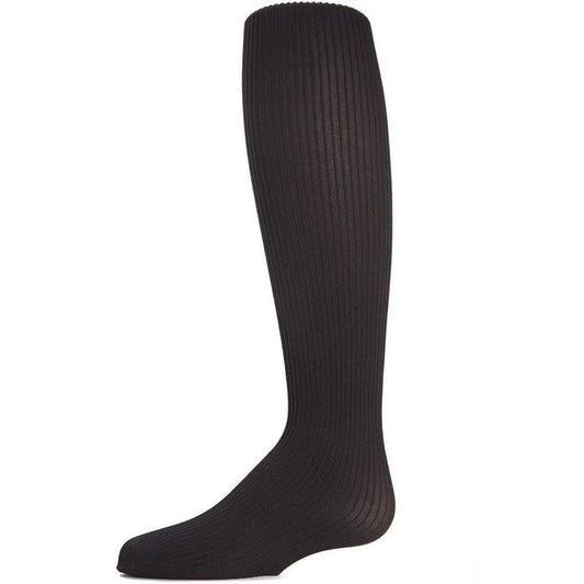 Memoi Textured Toes Girls Ribbed Tights