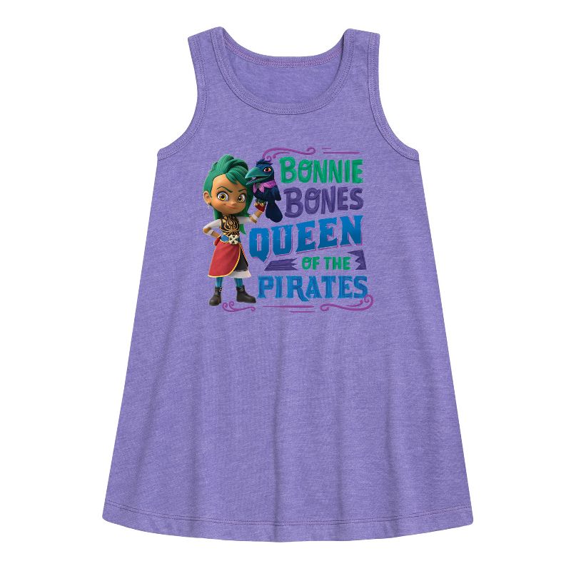 Girls' - Santiago of The Seas - Bonnie Bones Queen Graphic Sleeveless Aline Dress