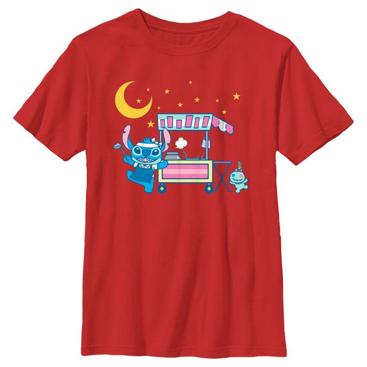 Boy's Lilo & Stitch Street Food Stitch T-Shirt