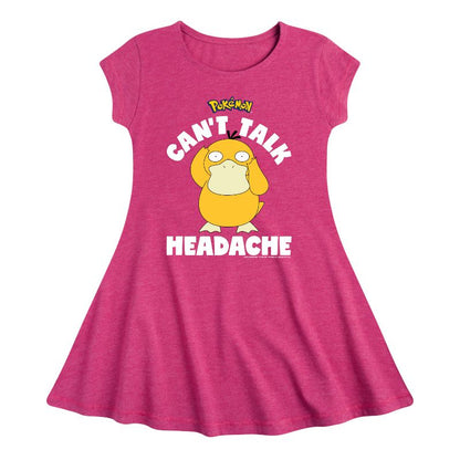 Girls' - Pokémon - Psyduck Headache Fit & Flair Cap Sleeve Dress
