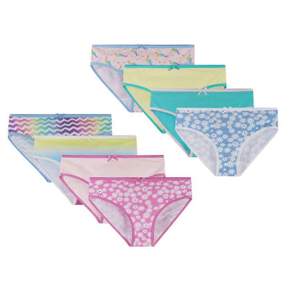 Andy & Evan  Kids Girls Eight Pack Bikini Brief