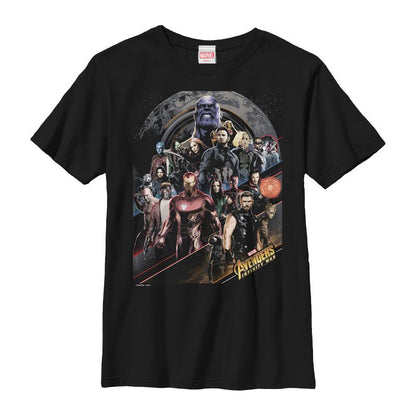 Boy's Marvel Avengers: Infinity War Character Scene T-Shirt