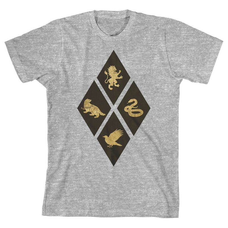 تي شيرت رياضي هيذر للأولاد من هاري بوتر هوجورتس هاوسز دايموند