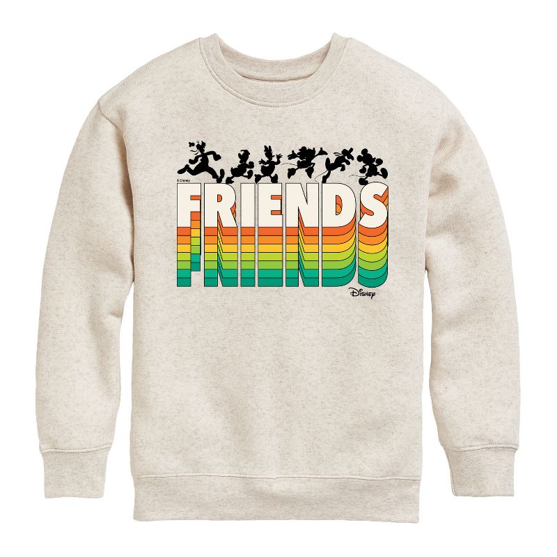 Boys' - Disney - Mickey & Friends Graphic Long Sleeve Fleece Sweatshirt