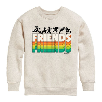 Boys' - Disney - Mickey & Friends Graphic Long Sleeve Fleece Sweatshirt