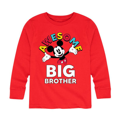 Boys' - Disney - Awesome Big Brother Long Sleeve Graphic T-Shirt