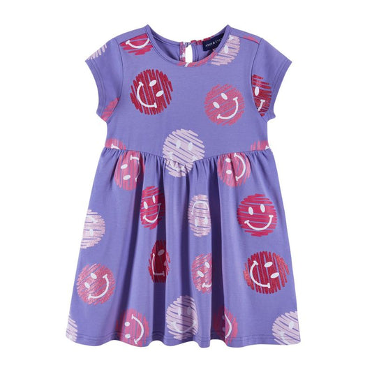 Andy & Evan  Toddler  Smiley Print Jersey Dress
