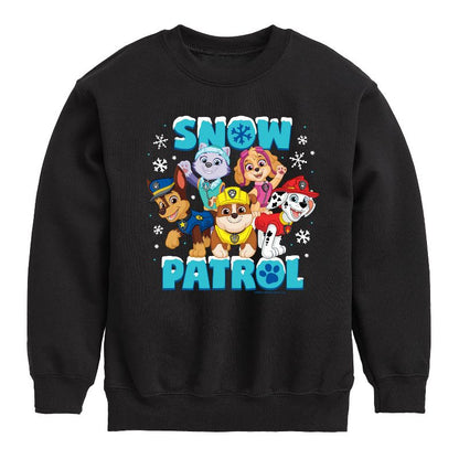 Boys' - Paw Patrol - Snow Patrol Graphic Long Sleeve Fleece Sweatshirt