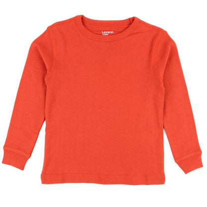Leveret Kids Long Sleeve Solid Classic Color T-Shirt
