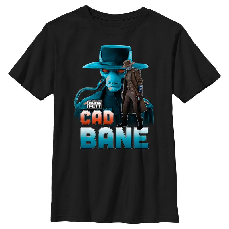 Boy's Star Wars: The Book of Boba Fett Cad Bane Mercenary and Bounty Hunter T-Shirt