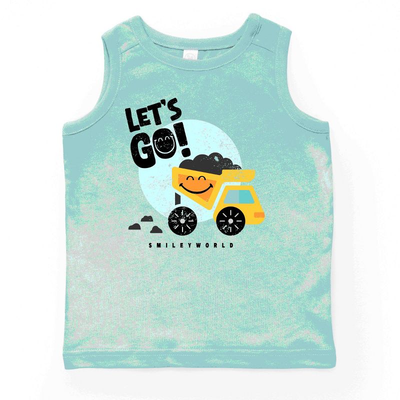 قميص بدون أكمام للشباب من The Juniper Shop SmileyWorld Let's Go Dump Truck