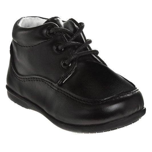 Josmo Baby Boys' Lace up First Walking Shoes - Soft and Flexible for All Day Wear-Perfect for Baptisms, Weddings, and Special Events (Infant/Toddler)