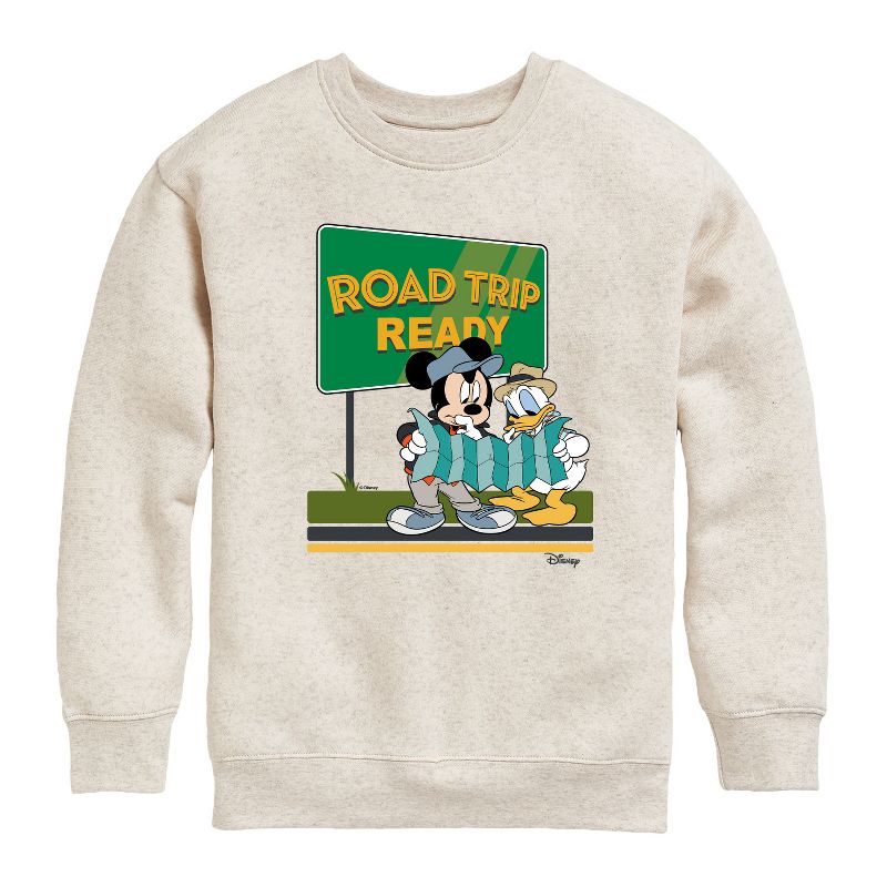 Boys' - Disney - Road Trip Ready Graphic Long Sleeve Fleece Sweatshirt