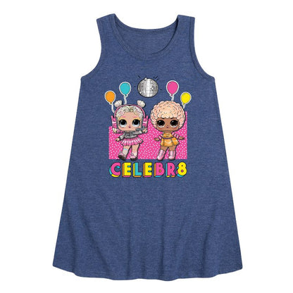 Girls' - LOL Surprise! - Celebr8 Graphic Sleeveless Aline Dress