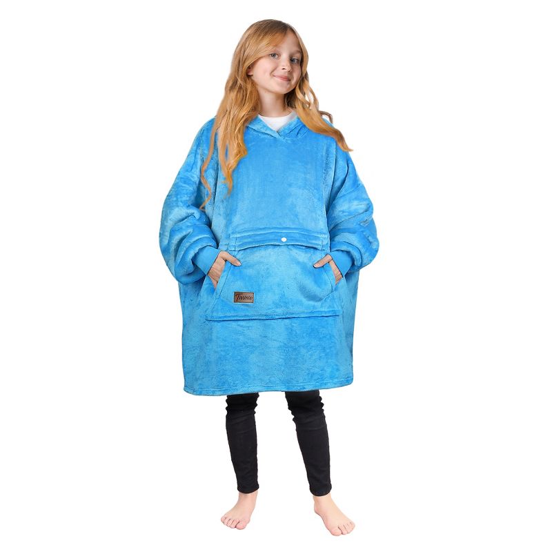 سويت شيرت تيرينيا للبنات والأولاد، بلوفر صوف كبير الحجم، بطانية مبطنة بالصوف، هدية عيد الميلاد للأطفال والمراهقين والشباب