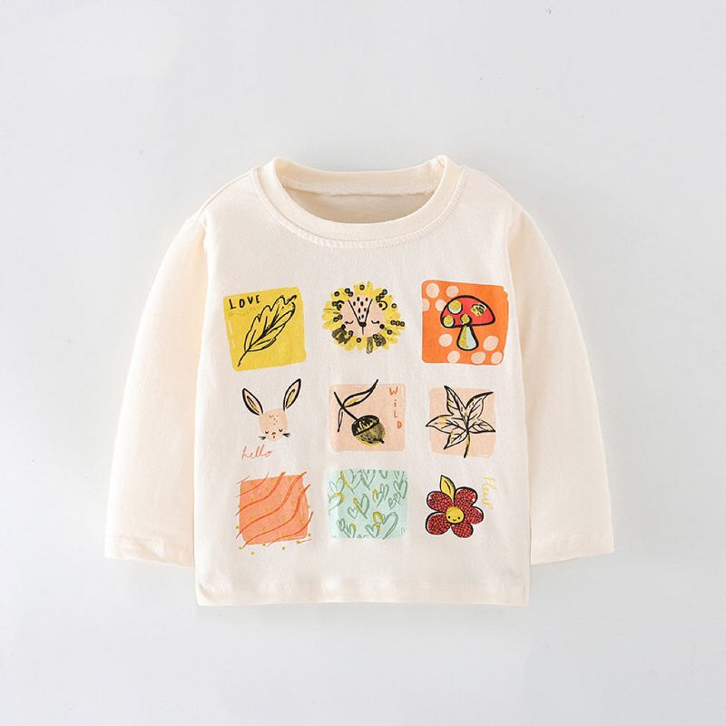 MyKids-Usa Baby Girl Print Pattern Thin Style Autumn New Style Shirt