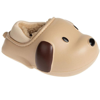 FOAMWALK Toddler Boy's Novelty Clogs with Faux Shearling and Fur Lining - Cute Shark and Dog Clogs for Toddler
