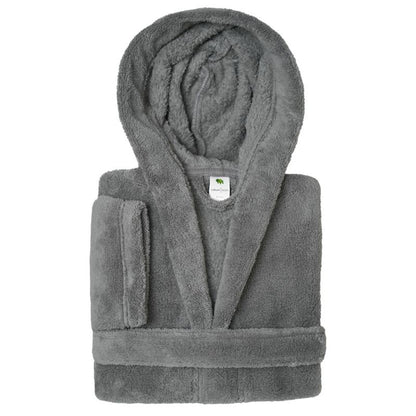 Linum Kids 100% Polyester SUPER PLUSH Double Brushed Hooded Bathrobe