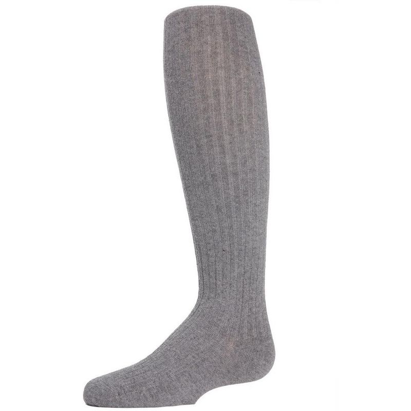 Memoi Girls Ribbed Cotton Blend Sweater Tights