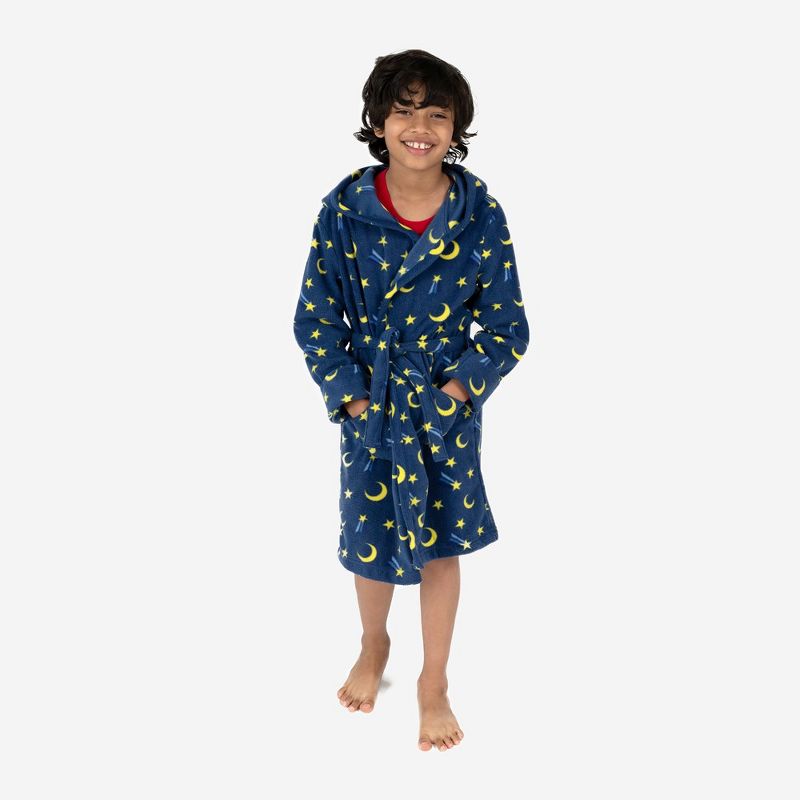 Leveret Kids Fleece Hooded Robe