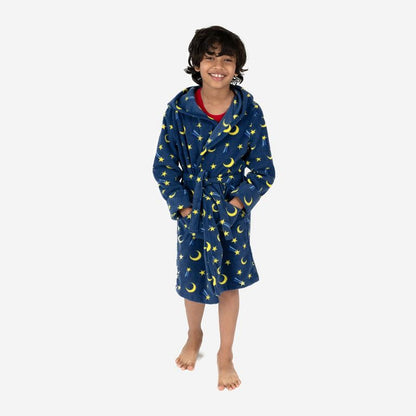 Leveret Kids Fleece Hooded Robe