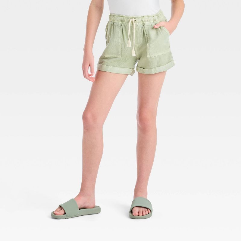 Girls' Pull-On Woven Shorts - Cat & Jack™