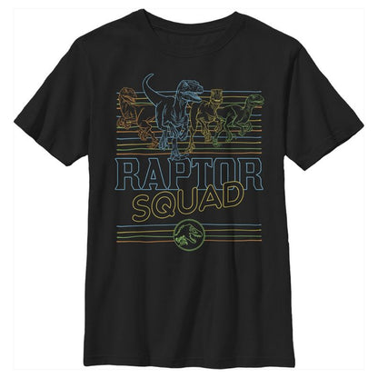 Boy's Jurassic World: Camp Cretaceous Retro Raptor Squad T-Shirt