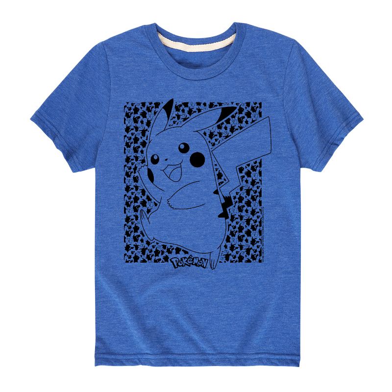 تي شيرت جرافيكي بأكمام قصيرة بنقشة بوكيمون وبيكاتشو للأولاد