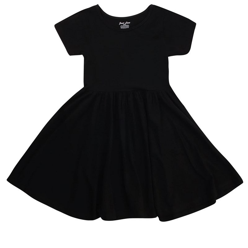 Just Love Girls Twirl Dress Girls Short Sleeve Twirly Skater Dress