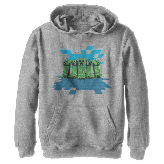 Boy's Minecraft Creeper Mob Pull Over Hoodie