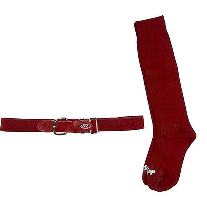 Rawlings Baseball/Softball Belt and Socks Combo Set