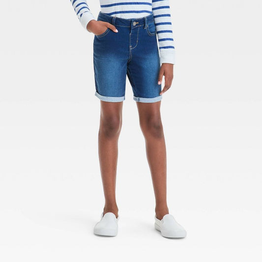 Girls' Mid-Rise Bermuda Jean Shorts - Cat & Jack™