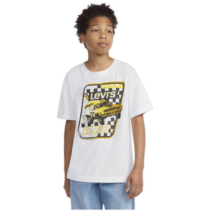 Levi's® Boys' Short Sleeve Racing Graphic T-Shirt - White
