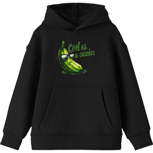 Cool As A Cucumber Humor Youth Long Sleeve Hoodie