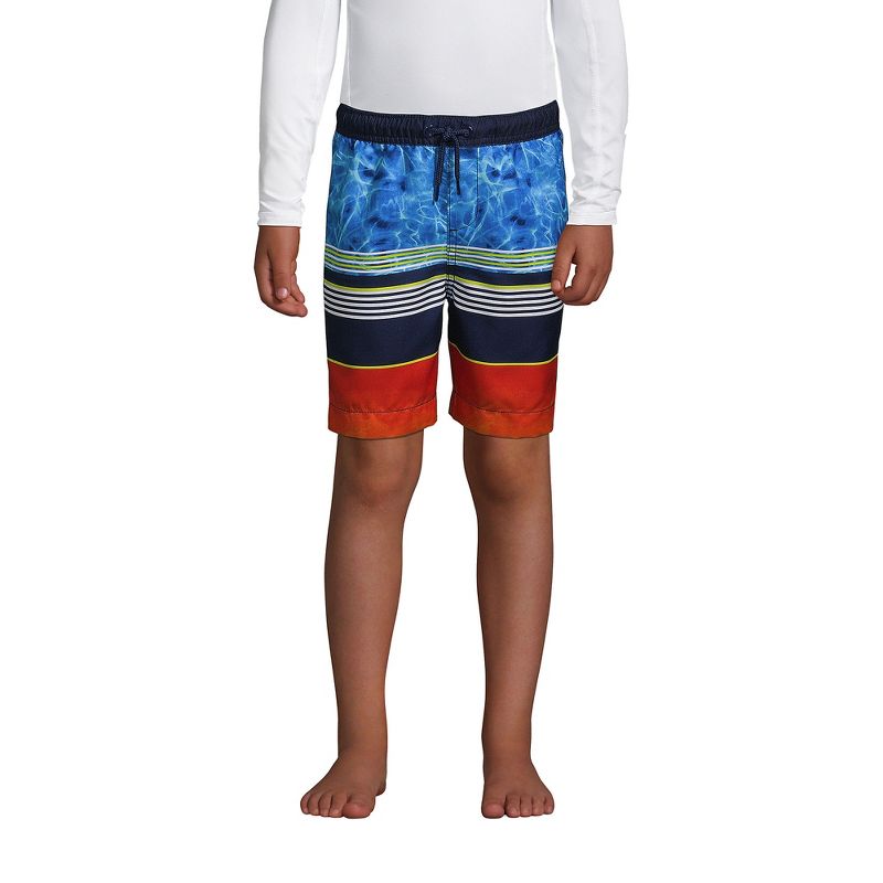 Lands' End Lands' End Kids Print Swim Trunks