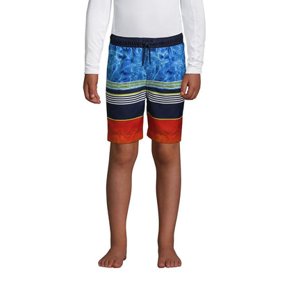 Lands' End Lands' End Kids Print Swim Trunks