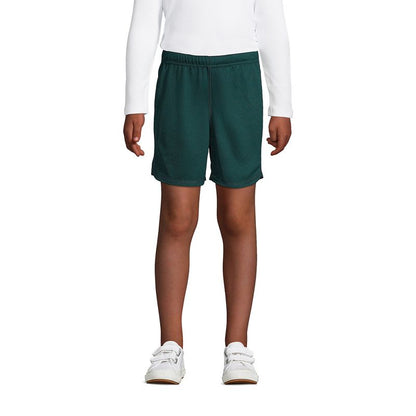 Lands' End School Uniform Kids Mesh Gym Shorts