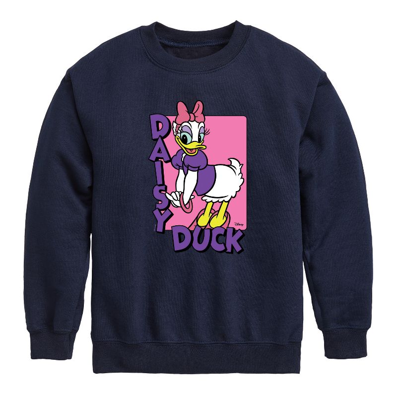 Boys' - Disney - Daisy Duck Graphic Long Sleeve Fleece Sweatshirt