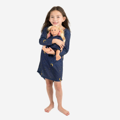 Leveret Girl and Doll Matching Nightgown