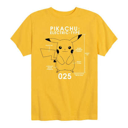 تي شيرت جرافيكي بأكمام قصيرة للأولاد - بوكيمون - بيكاتشو