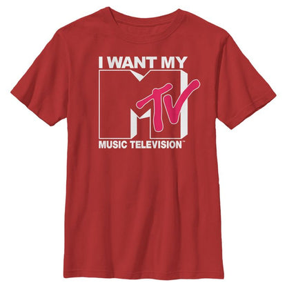 Boy's MTV I Want My Music Television T-Shirt