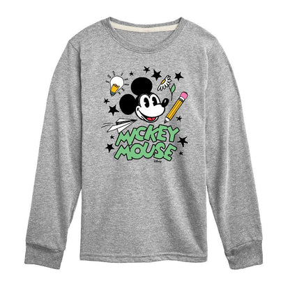 Boys' - Disney - Mickey Mouse Long Sleeve Graphic T-Shirt