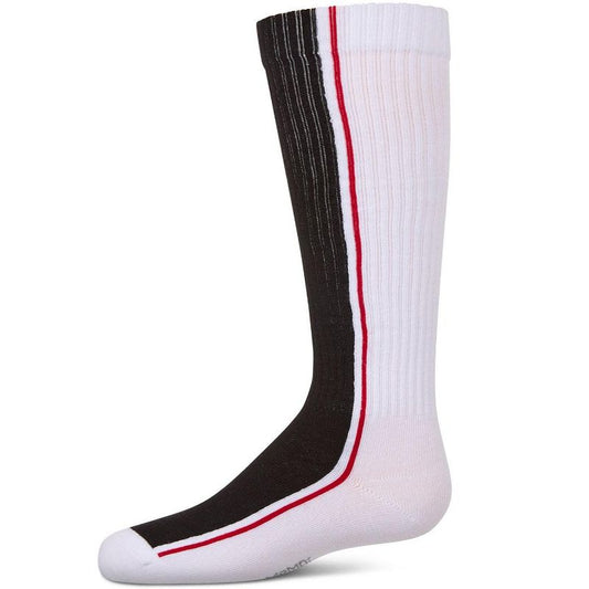 Memoi Girls Color Block Stripe Stretch Cotton Knee Sock
