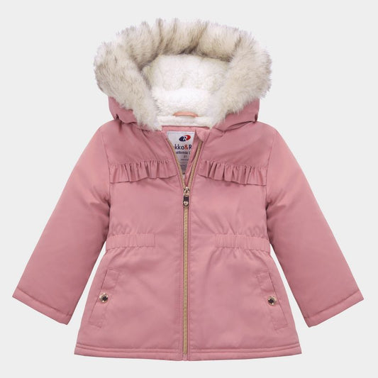 Rokka&Rolla Toddler Baby Girls' Fleece Lined Parka Jacket Kids Coat