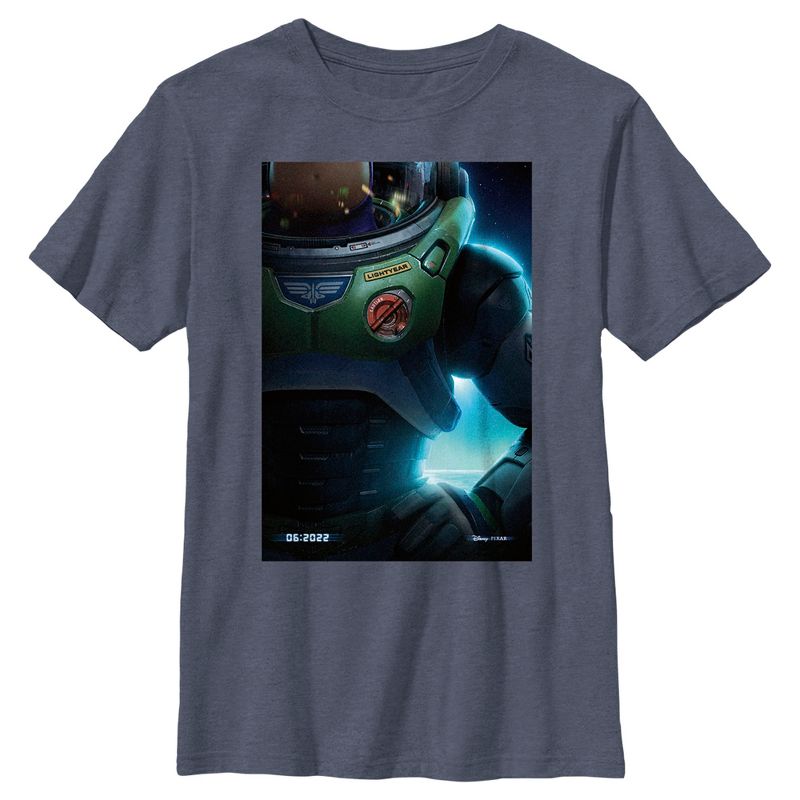 تي شيرت بطباعة بدلة الفضاء لايتيير للأولاد