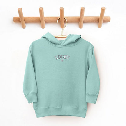 The Juniper Shop Embroidered Lucky Clover Toddler Graphic Hoodie
