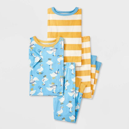 Toddler Boys' 4pc Ribbed Pajama Set - Cat & Jack™