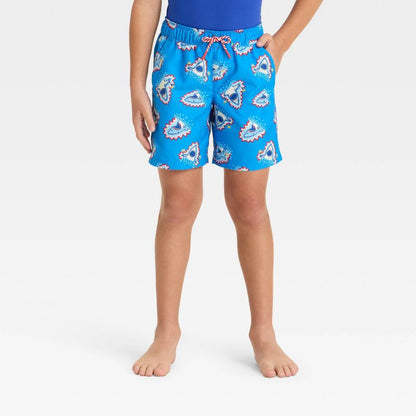 شورت سباحة احتفالي بطبعة سمكة قرش للأولاد - أزرق من Cat &amp; Jack™