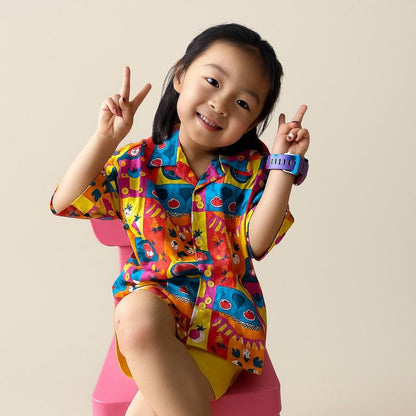 Ola! Otter Relaxed Fit Shirt -Mixed Fruit-Multicoloured